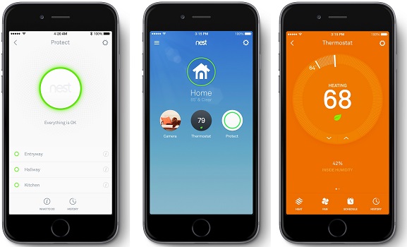 Nest smartphone app